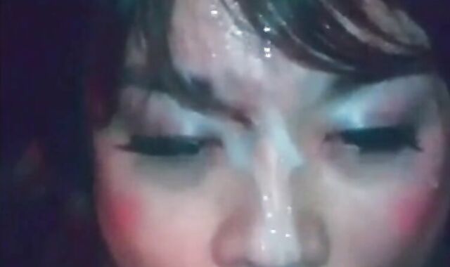 Amateur Asian Crossdresser Sucks Cock