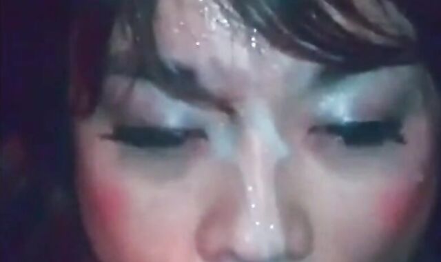 Amateur Asian Crossdresser Sucks Cock