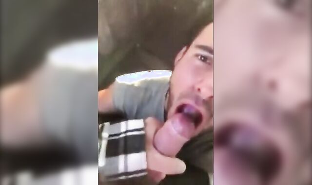 Cute Latin Hunk Sucks Big Cock and Eats Cum
