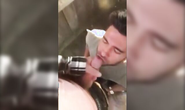 Cute Latin Hunk Sucks Big Cock and Eats Cum