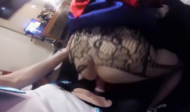 Crossdressing Sailor Scouts Blowjob and Handjob