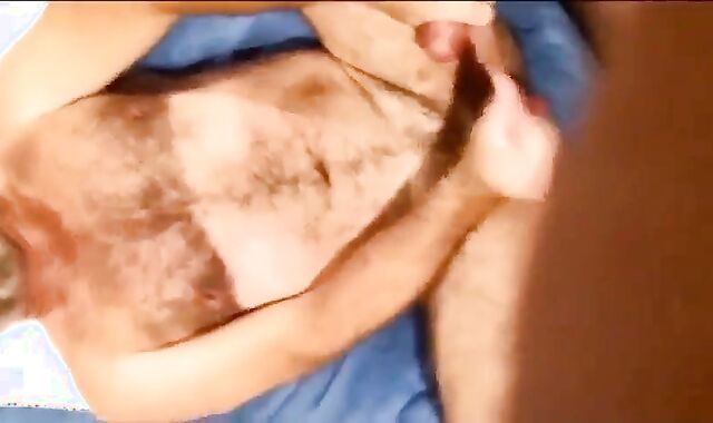 Hairy Bears Cum Together in Amateur Fuck Session
