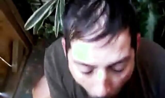 Bearded Daddy Blowjob by the Roadside