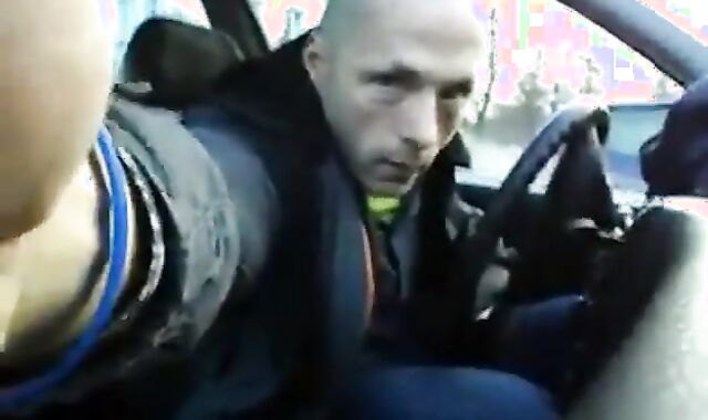Wanking in the Car