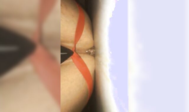 Cummy Hole Penetrated by a Skinny Sex Toy