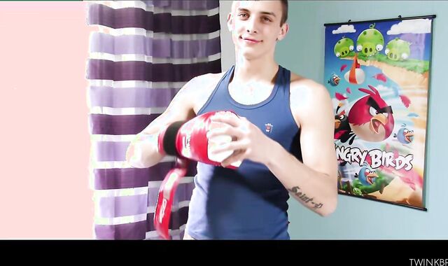 Straight Boy Wanking, Trevar Squirts His Load