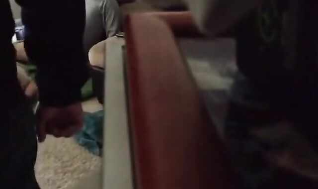 Bareback 3-Way: Young Hunk Takes It Raw from Daddy and Son