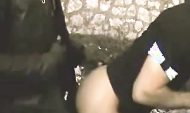 Big Black Cock Barebacks Tight White Ass Outdoors