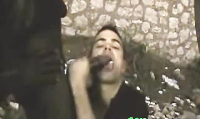 Big Black Cock Barebacks Tight White Ass Outdoors