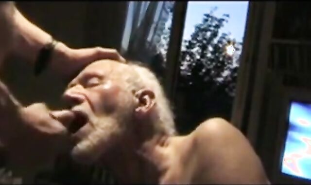 Grandpa Sucking Off a Hunk