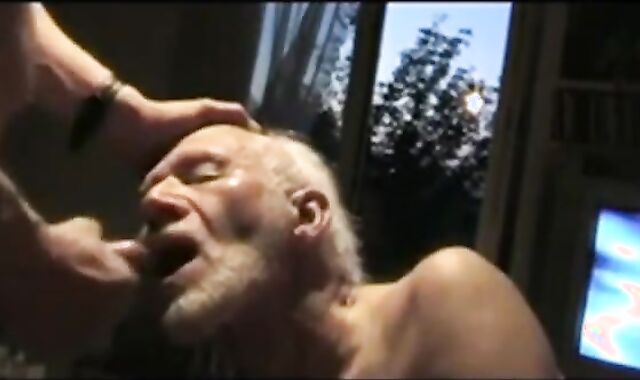 Grandpa Sucking Off a Hunk