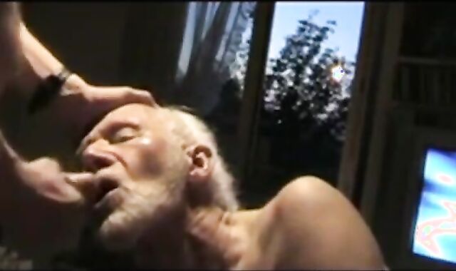 Grandpa Sucking Off a Hunk
