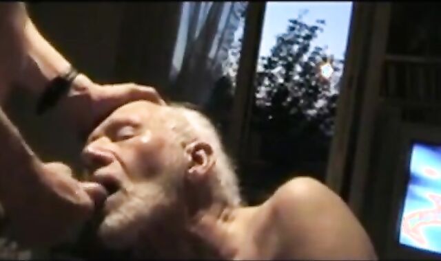 Grandpa Sucking Off a Hunk