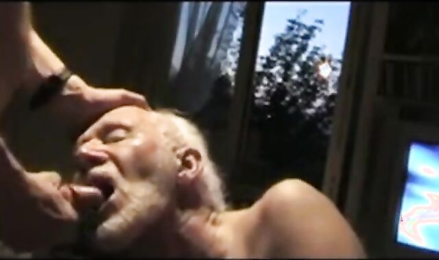 Grandpa Sucking Off a Hunk