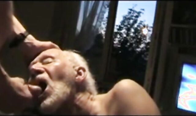 Grandpa Sucking Off a Hunk