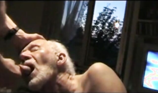 Grandpa Sucking Off a Hunk