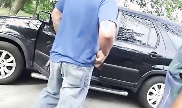 Sucked by a Bear Outdoors