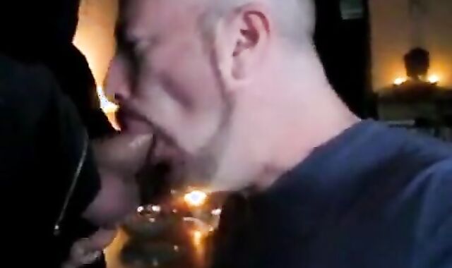 Amateur Daddy Swallows Big Cock in Suit