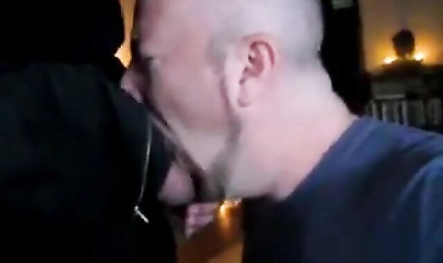 Amateur Daddy Swallows Big Cock in Suit