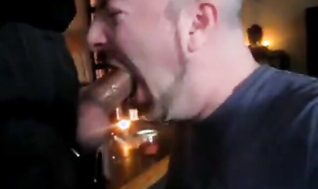 Amateur Daddy Swallows Big Cock in Suit