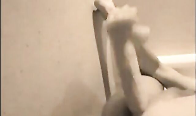 Twink Takes a Big Dildo Balls Deep