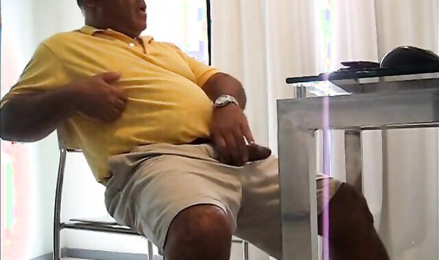 Big-Cock Daddy's Horny Morning Solo