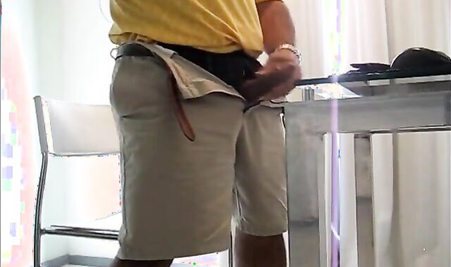 Big-Cock Daddy's Horny Morning Solo