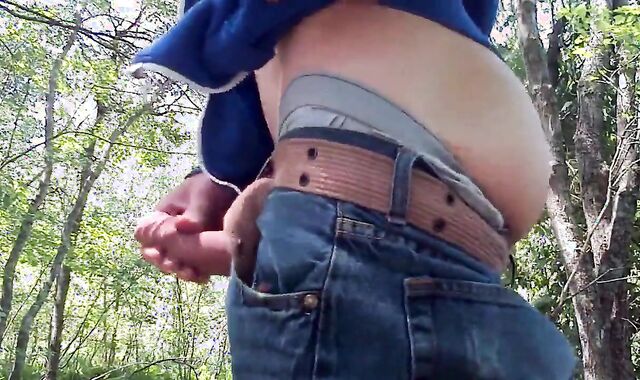 Spanked Twink Strips Outdoors