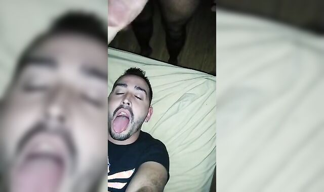 Hunk Latin Amateur Blowjob
