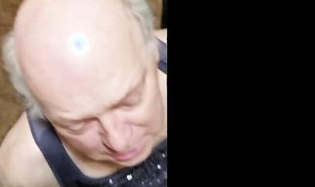 Mature Gay Man Sucks a Huge Black Cock