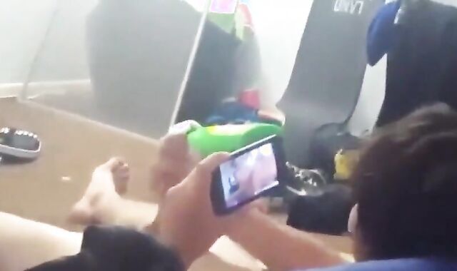 My Best Friend Lets Me Record Him Stroking His Big Cock