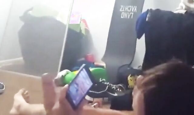 My Best Friend Lets Me Record Him Stroking His Big Cock