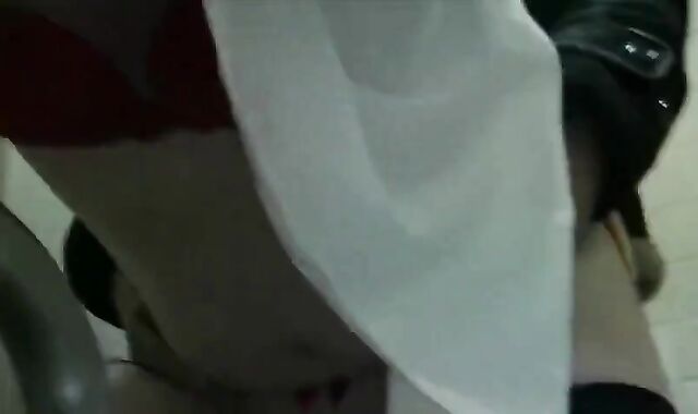 Asian Crossdresser Amateur Gets It in a Public Restroom