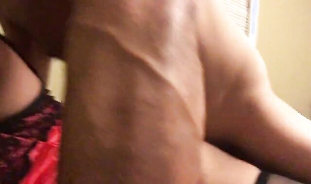 Latin Crossdresser Claudia Barebacked by White Friend