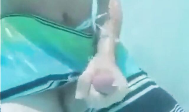 Underwater Jerk-Off Session Outdoors - Amateur Style