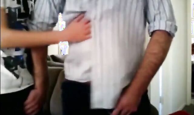 Old Man Sucks Big Dick of a Young Man