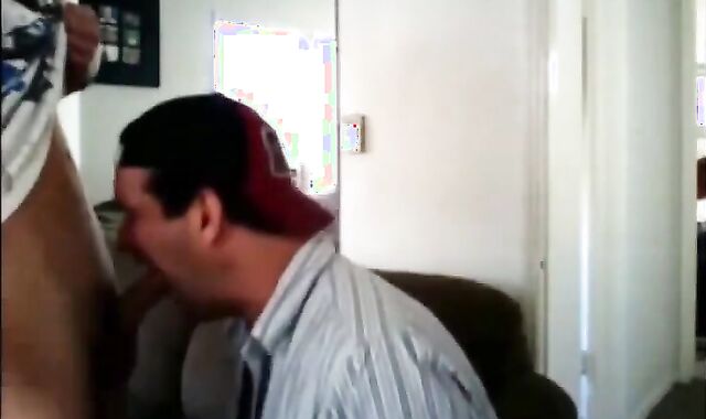 Old Man Sucks Big Dick of a Young Man