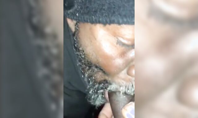 Homeless Guy Sucks Amateur Cock