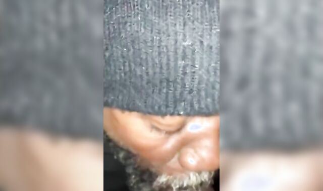 Homeless Guy Sucks Amateur Cock