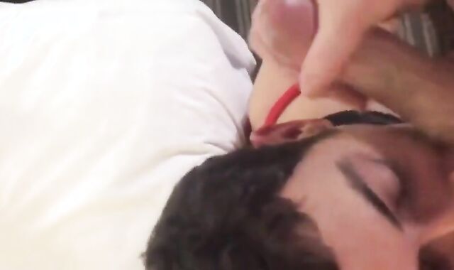 Daddy Feeds His Load to Hungry Twink Cumslut