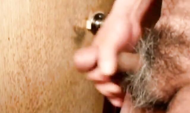 Mature Japanese Man Strokes Small Cock to Orgasm