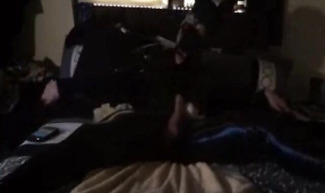 Twink's Kinky Latex Self-Bondage Session with a Sex Toy