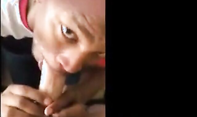 Black Guy Gives Head to a Hung White Boy