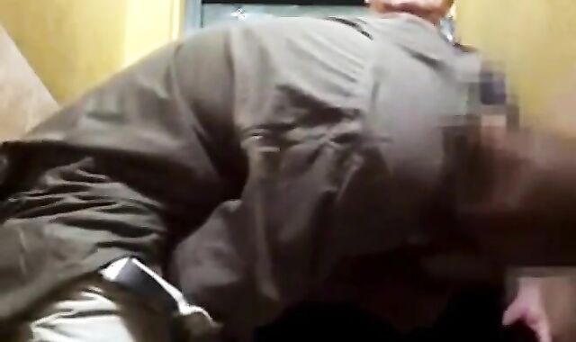 Old-Young Blowjob in the Toilet - Big Cock Handjob and Suck