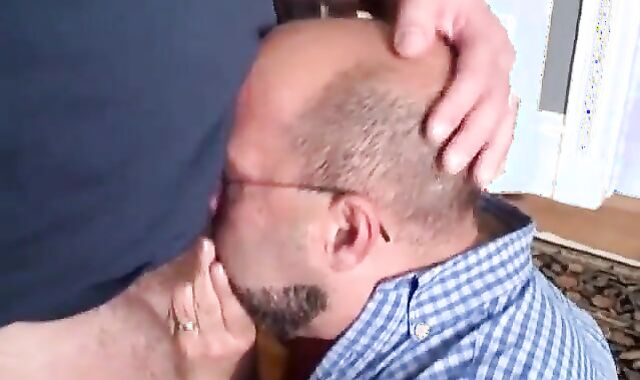 Chubby Bear Blows a Big Cock