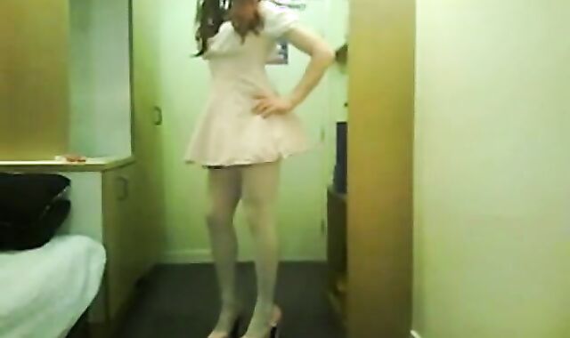Sissy Twink Amateur Crossdresser Fun