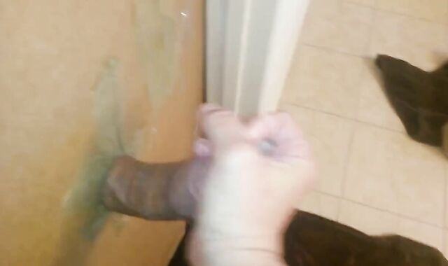 Big Cock Glory Hole Handjob