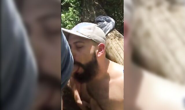 Fat Bear's Outdoor Blowjob Adventure