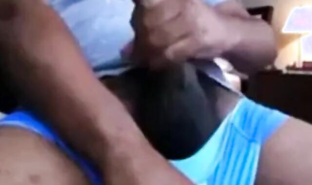 Hung Black Stud Strokes His Big Cock