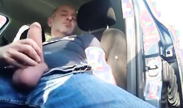 Smoking Jerk-Off Session in My Car